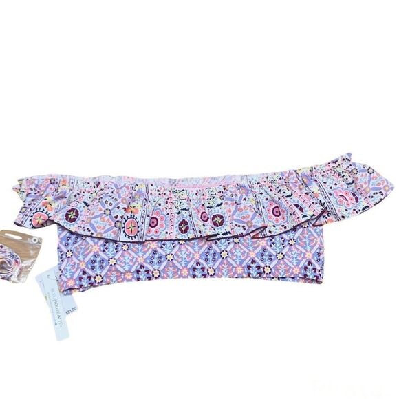 Bleu Rod Beattie Positano Off The Shoulder Bandeau Bikini Swim Top Size 14 Large - Picture 5 of 9